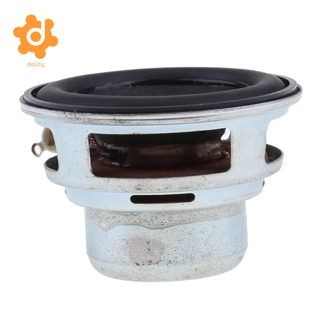 dolity 45mm 4Ohm 8W Full Range Audio Speaker Round Loudspeaker 18 Coil Rubber Edge
