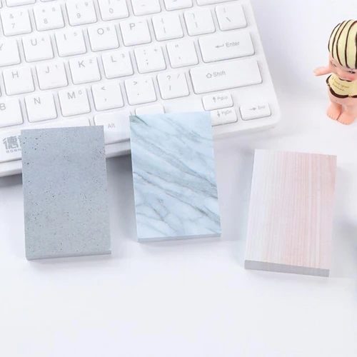 

1PC/lot Vintage marbling style memo pad Sticky notes Student study supplies Office memos material (tt-2762)