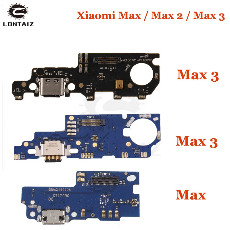 

USB Charging Port Dock Plug Jack Connector Charge Board With Microphone Flex Cable For Xiaomi Mi Max / Max2 / Max 3