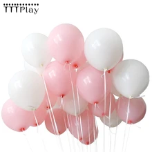 Bebê rosa balões brancos 10 pçs 1.5g látex pérola balões 22 cores decorações de casamento inflável festa aniversário ballon suprimentos