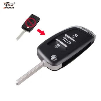 

DANDKEY Modified Remote Entry Key Fob Shell Case 3 Buttons for CITROEN C2 C3 C4 C5 C6 C8 Modified
