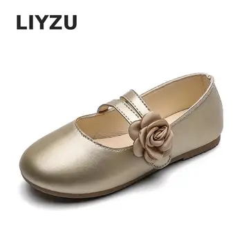 

2020 New Children's Flowers Girls Shoes Children Wedding Banquet Dress Party Princess Leather Sandals Teen Baby Dance Shoes