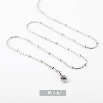 

10pcs/lot Wholesale Mix colors Floating Locket Chain with Adjustable Rolo Snake Chain for Locket Link Chain Necklace