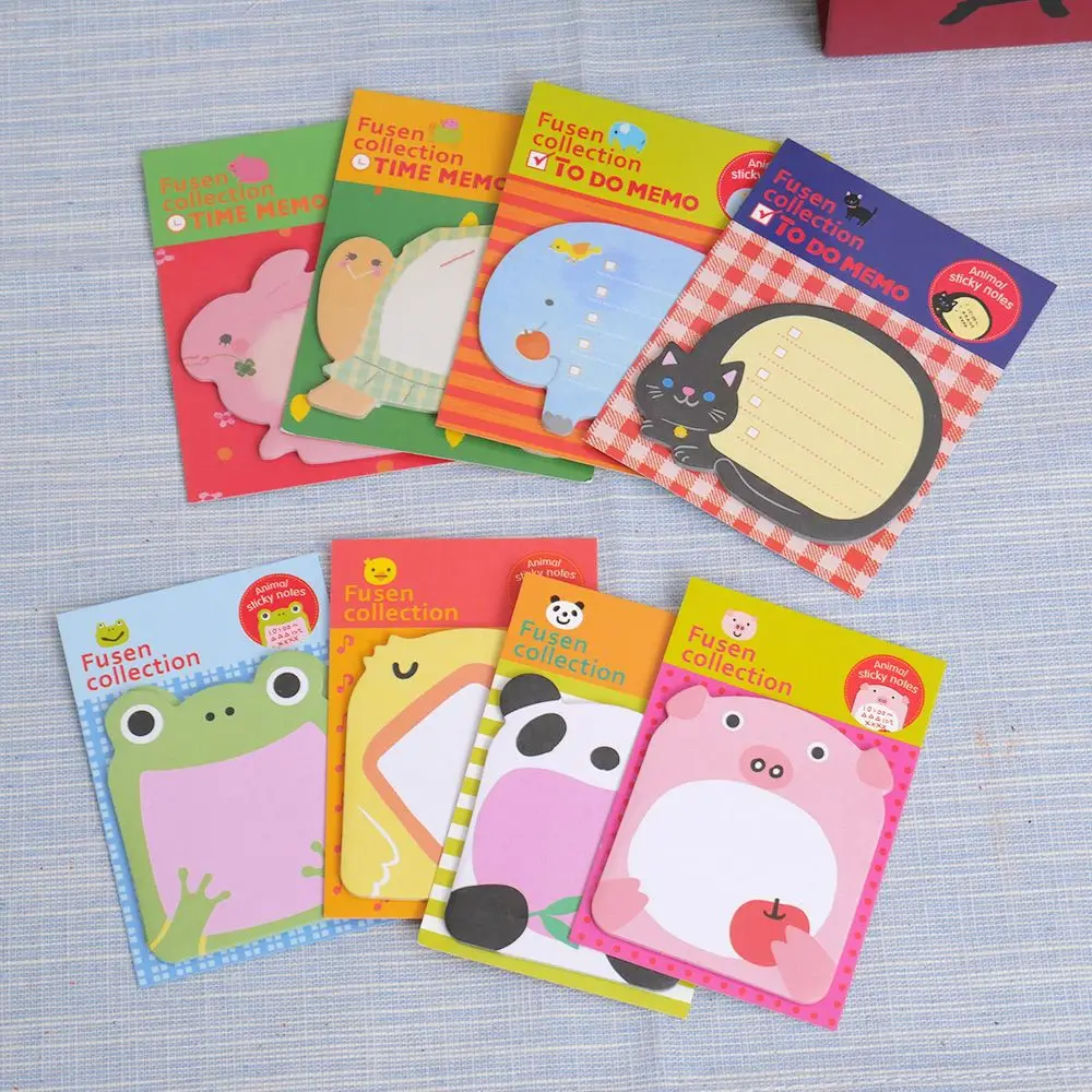 

1pcs Creative Stationery Forest Animal Series Cute Paper Memo Pad / Sticker Post Sticky Notes Notepad School Office Supplies