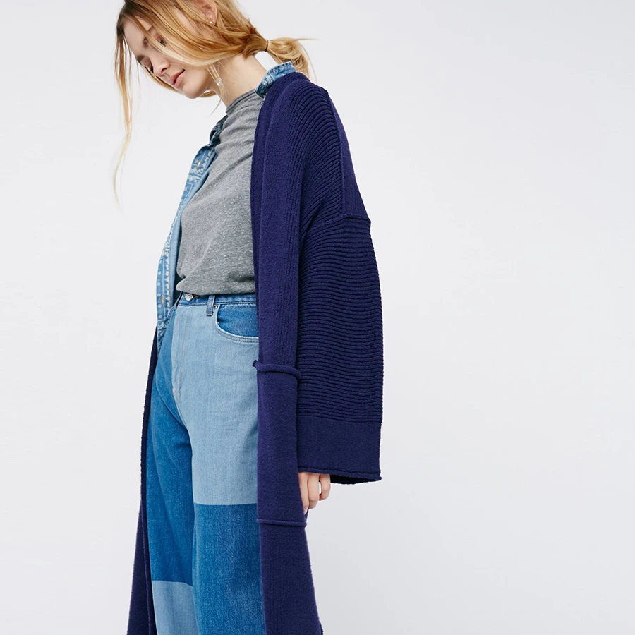royal blue cardigan sweater womens size pants