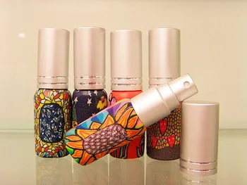 

6ml MINI Polymer Clay Perfume Atomizer Glass Scent Bottle Cosmetic Pack Women Makeup Bottle Vials 10pcs/lot CE308 Free Shipping