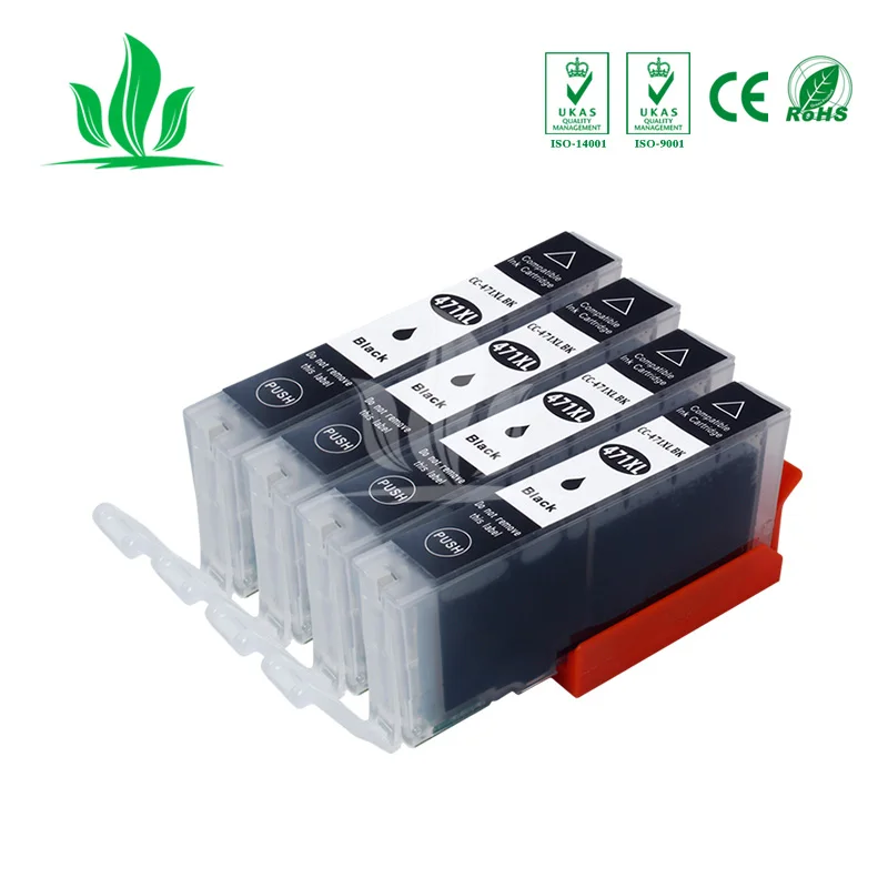 4 шт. 470XL совместимый картридж с чернилами для Canon PIXMA TS5040 MG5740 MG6840 TS6040 принтер |