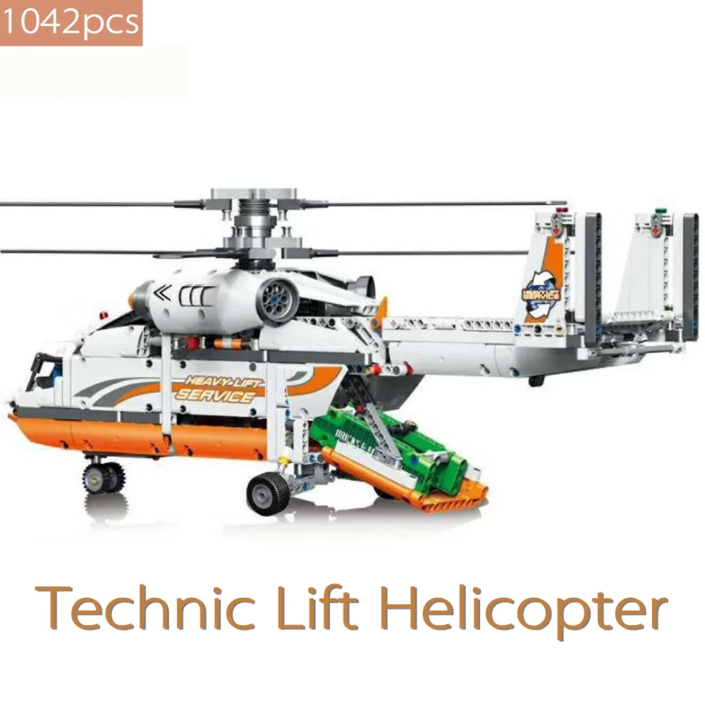 

Compatible legoed technic city plane rescue helicopter sets heavy LIFT technic function diy model building blocks kids toys tech
