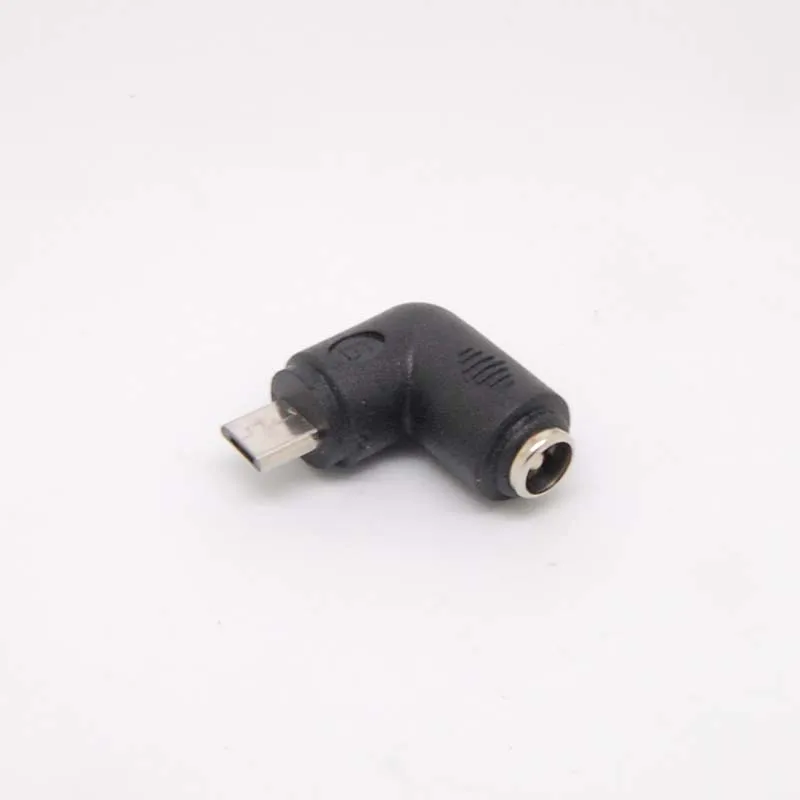 10 قطعة DC 5.5x2.1 مللي متر الإناث تحويل إلى المصغّر usb الذكور محول موصل 90