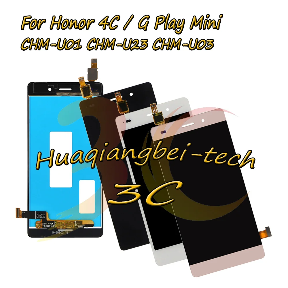

5.0'' New For Huawei Honor 4C / G Play Mini CHM-U23 CHM-U03 CHM-U01 Full LCD DIsplay + Touch Screen Digitizer Assembly Tracking