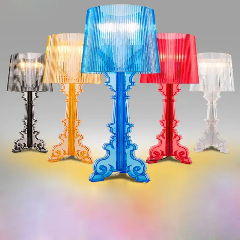 

Roman Triangle Fork Bedroom Bedsides Table Lamp Plastic Study Room Table Lights Living Room Modern Reading Desk Lighting Fixture