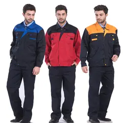 DM002 рабочая одежда для Для мужчин куртка и штаны из 2 предметов ремонтник автомехаников высокое качество работы Костюмы