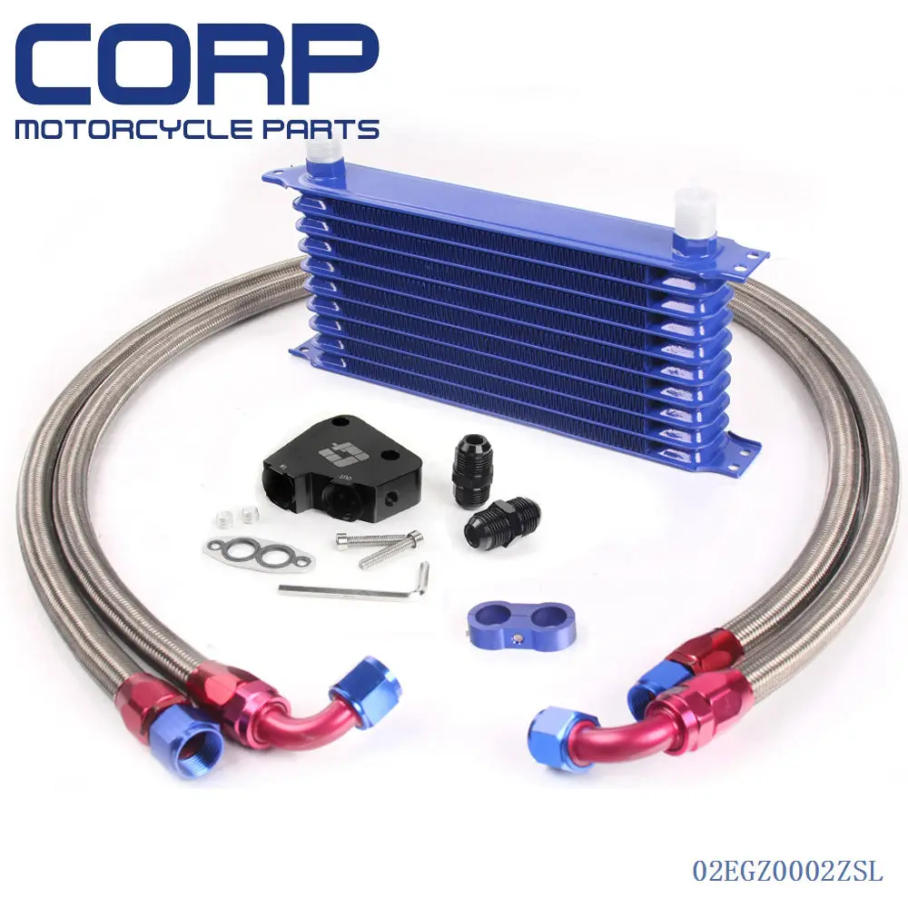 10 Row Engine Oil Cooler Kit for LS1 LS2 LS3 LSX VE HSV VZengine kit