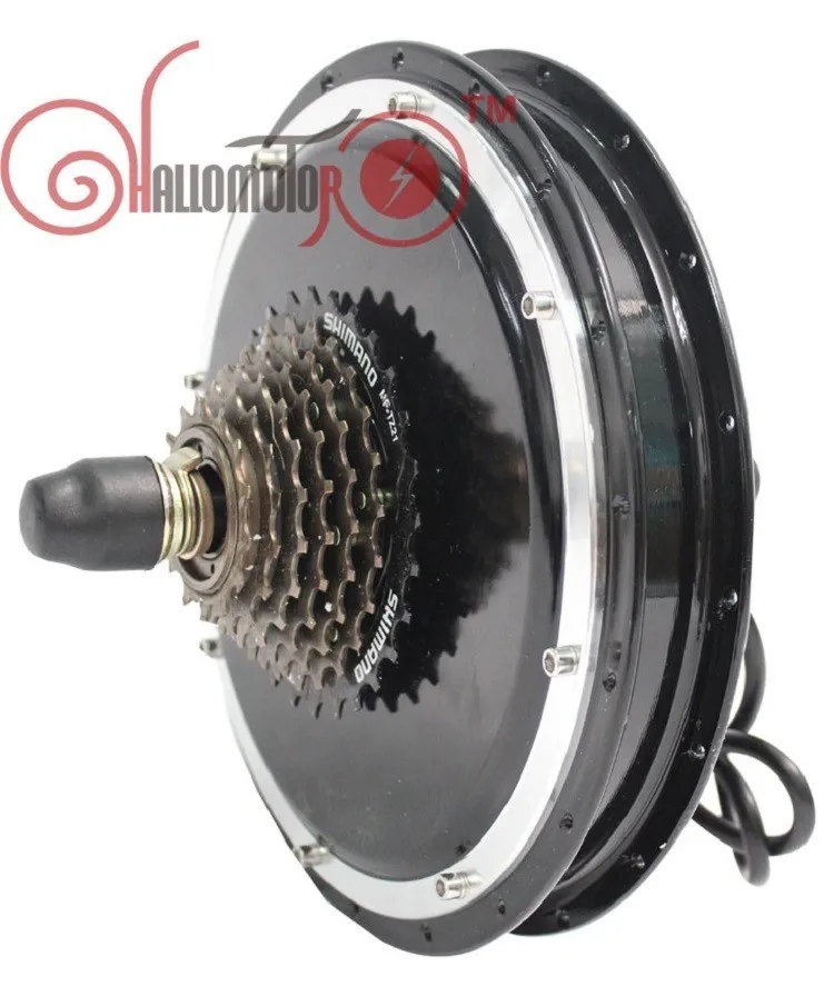 Best RisunMotor Electric Bicycle Hub Motor 36V 48V 1500W Ebike Rear Wheel 145mm Brushless Gearless 7 Speed For Conversion Motor Kits 9