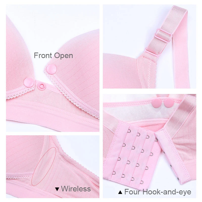 Buy Zoylink Nursing Bra Breathable Wireless Front Closure Push up Pregnancy  Bra at