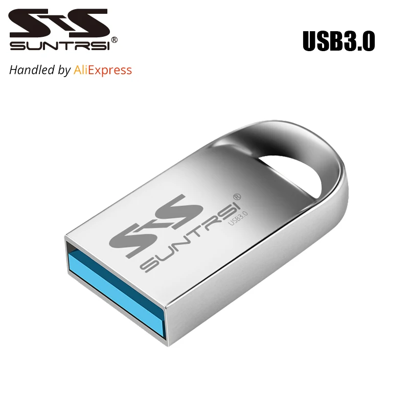 Suntrsi usb флэш-накопитель 128 ГБ металла мини внешний USB 3.0 накопитель 64 ГБ 32 ГБ высокой скорости флешки 16 ГБ usb флэш-накопитель