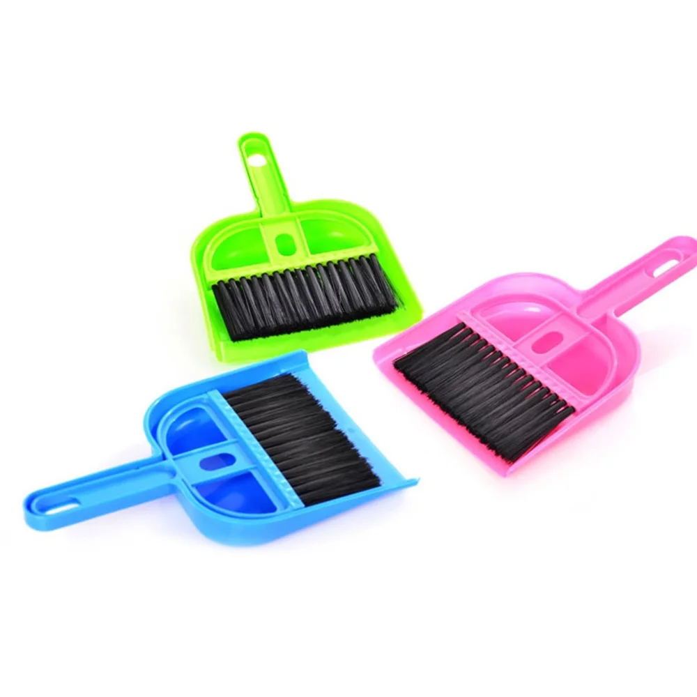 practical Durable And Cheap Mini Desktop Sweep Cleaning Brush Keyboard Brush Desktop Sweep Two-Piece Set Small Broom Dustpan Set