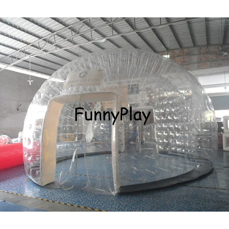 inflatable show roomoutdoor_inflatable_transparent_bubble_tent_pvc_hand_made_clear_dome_tent