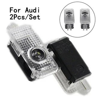 

LED Car Door Light Lamp For Audi A8/A6L/A5/A6/A4L/A3/A4/A1/R8/TT/Q7/Q5/A8/A7/A3/Q3 Only 2Pcs/Set Shadow Logo Weclome Projetor