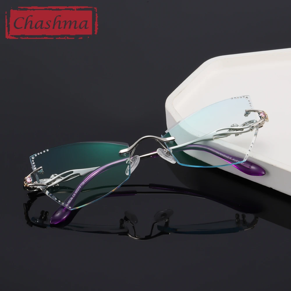 Женские очки по рецепту Chashma оправа кошачий глаз с бабочкой роскошные модные