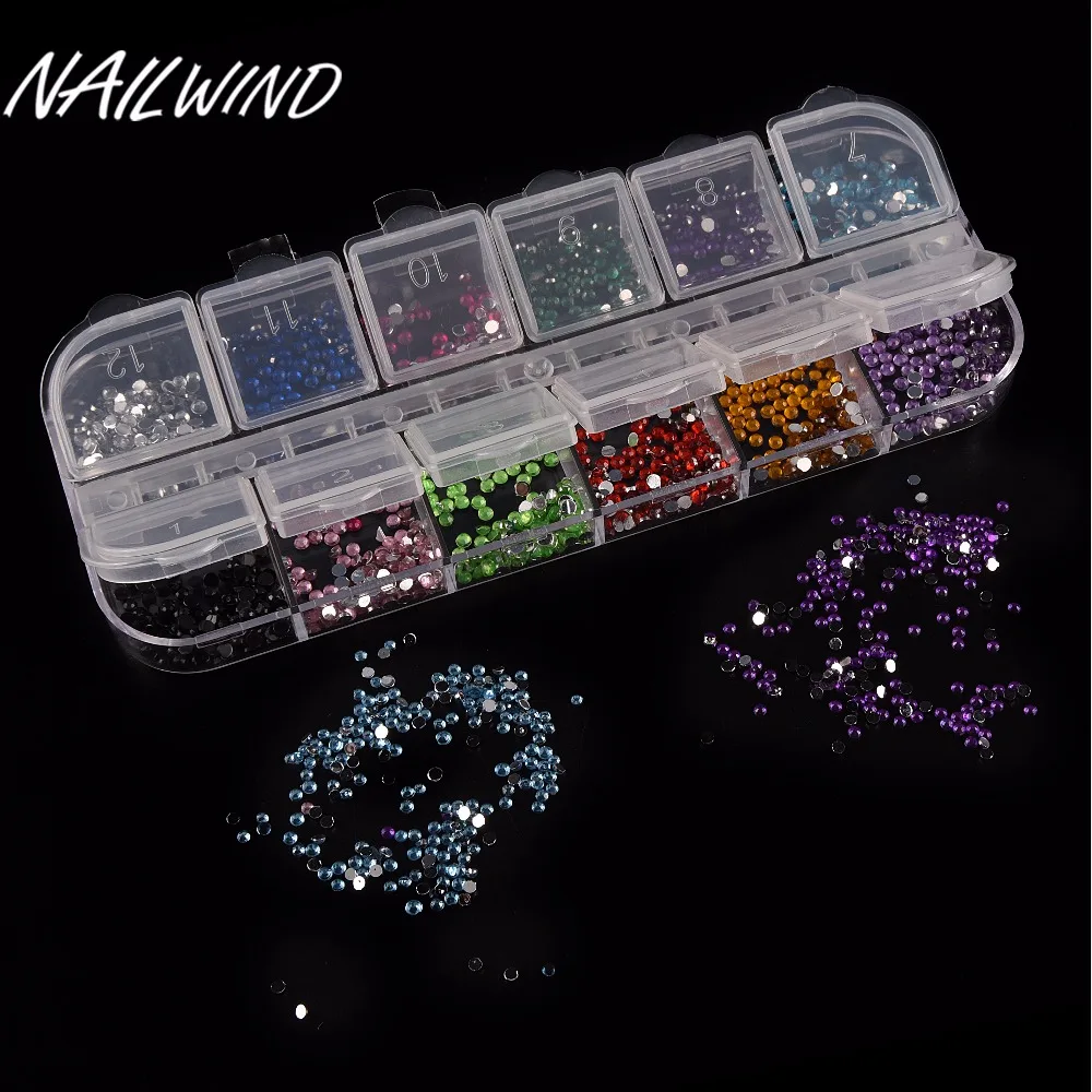 

NAILWIND Fashion multiple Colour Gel Nail Art Accessory Nail Stickers Drilling Tool Diamond Rhinestone Nail Art Beauty