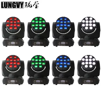 

Free Shipping 8pcs/lot 12X12W 4in1 RGBW Cree Led Beam Moving Head Lights Brightest Beam Led Equipment