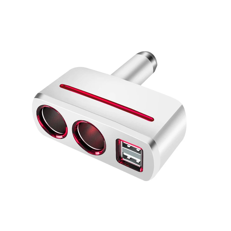 VOLTOP 1 точка 2 двойной USB Автомобильное зарядное устройство Автомобильные украшения аксессуары телефон зарядка прикуриватель - Название цвета: Белый