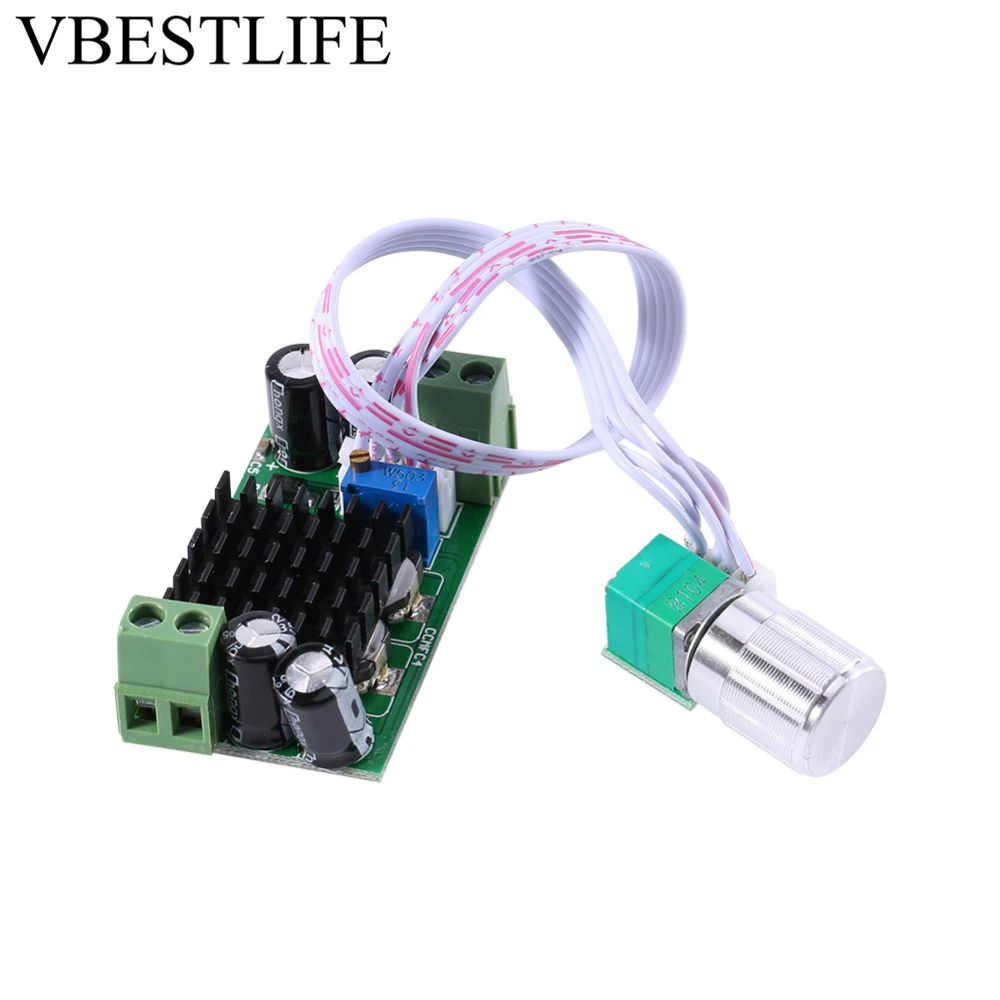 

New DC Motor Speed Regulator Controller 5V to 24V 1A Motor Speed Controller Switch For DC Fan Blower