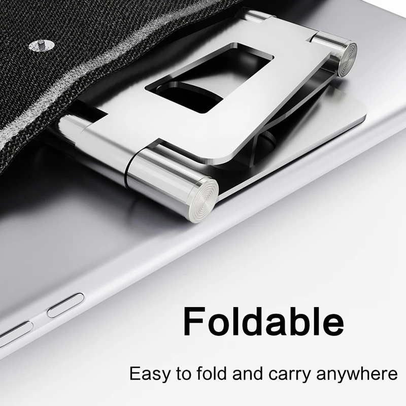 LINGCHEN Phone Holder Stand for Xiaomi mi 9 Metal Phone Holder Foldable Mobile Holder Phone Stand D