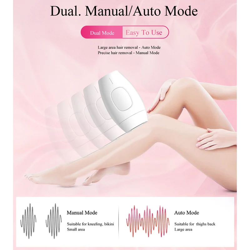 

Epilator Depilator Facial Body Permanent Hair Removal Device 600000 Pulses MH88