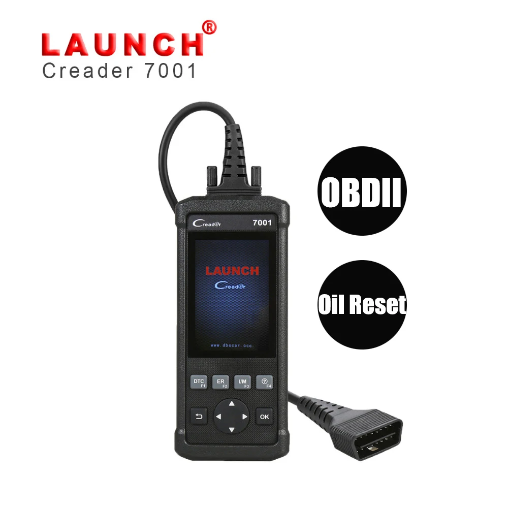 

Original Launch DIY Code Reader CReader 7001 Full OBD2 Scanner/Scan Tool with Oil Reset Service diagnosis ENG/AT/ABS/SRS CR7001