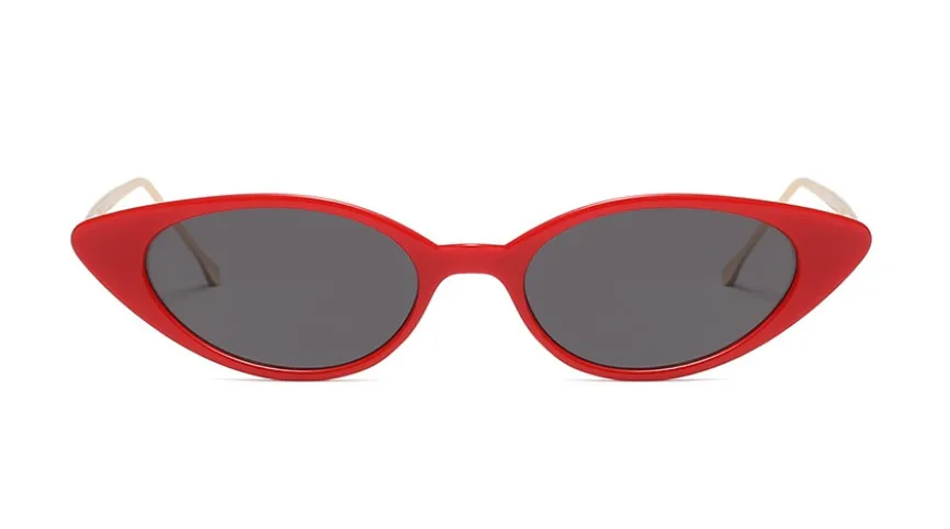 Маленькие солнцезащитные очки кошачий глаз для мужчин и женщин овальная оправа Зеленый Фиолетовый Красный CCSPACE Брендовые очки дизайнерские модные женские оттенки 45446