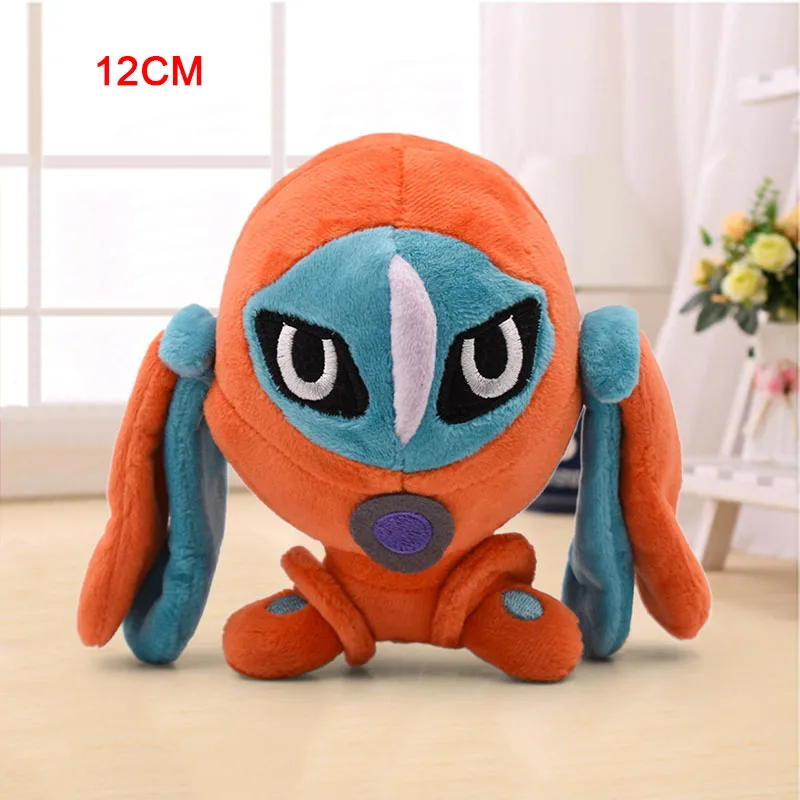 14-45cm New Arrival Cute Charizard Pikachu Aipom Lucario Tyranitar Furret Soft Plush Dolls Toys for Children Christmas Gift - Цвет: Deoxys 1