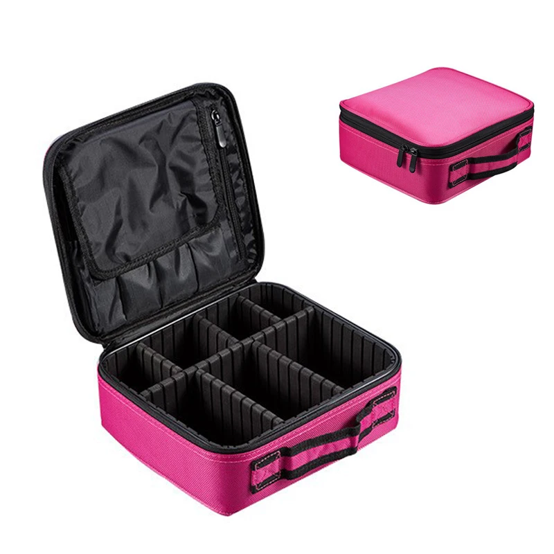 

Brand Women Cosmetic Bag High Quality Oxford Travel Organizer Portable Necessity Beauty Makeup Bag Designers Trunk Cosmetic Case