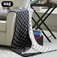AAG Double Side Knitted Blanket Soft Cotton Geometric Pattern Home Decorative Throw Blanket for SofaCouch Bed Thick Warm Blanket AAG Double Side Knitted Blanket Soft Cotton Geometric Pattern Home Decorative Throw Blanket for SofaCouch Bed Thick Warm Blanket