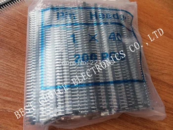 

200pcs/lot 40 Pin 2.54 mm Single Row Pin Male Header 40Pin Header Connector for Arduino Prototype Shield