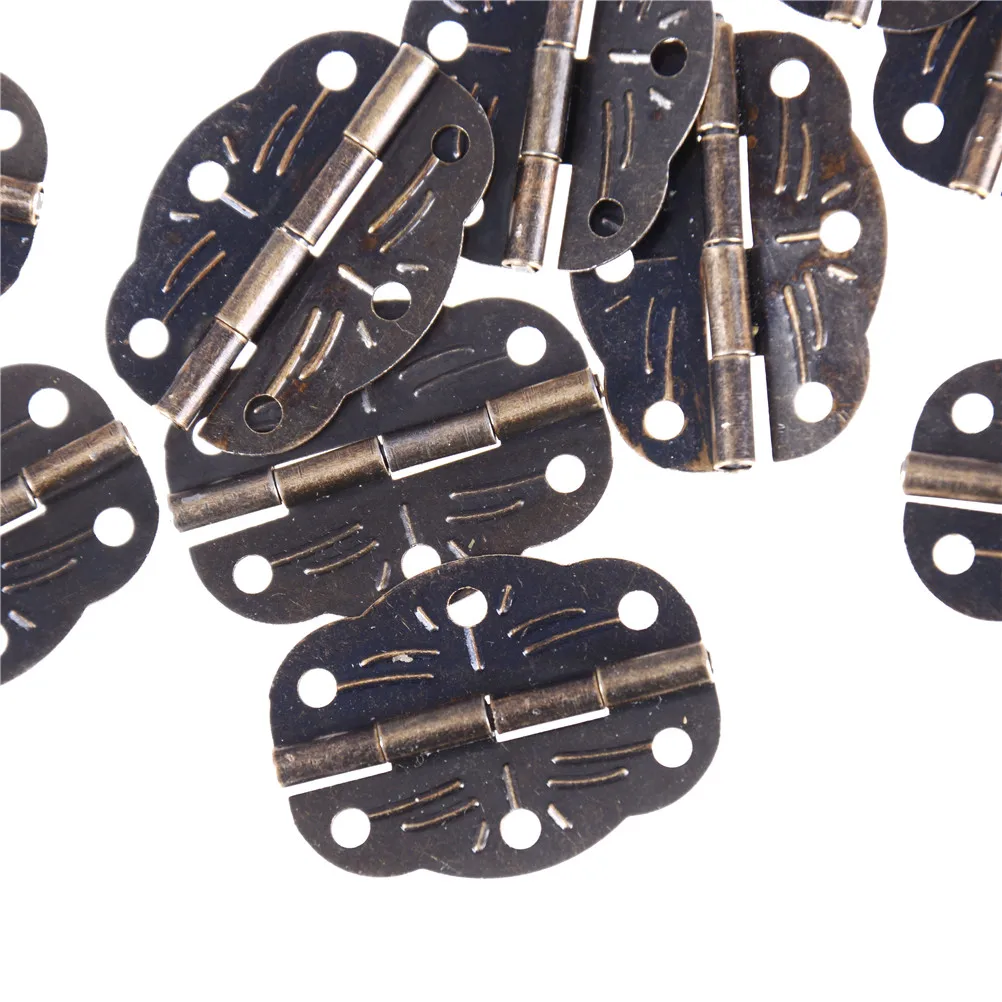 20Pcs Antique Brass Metal Label Pull Frame Handle For Furniture Cabinet Drawer Box Case Bin