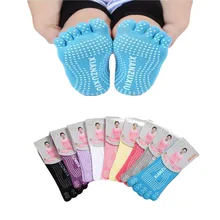 Красочные дышащие эластичные спортивные носки с раздельными пальцами Socken Frauen силиконовые Милые невидимые пять носок с пальцами Лот 10 пар
