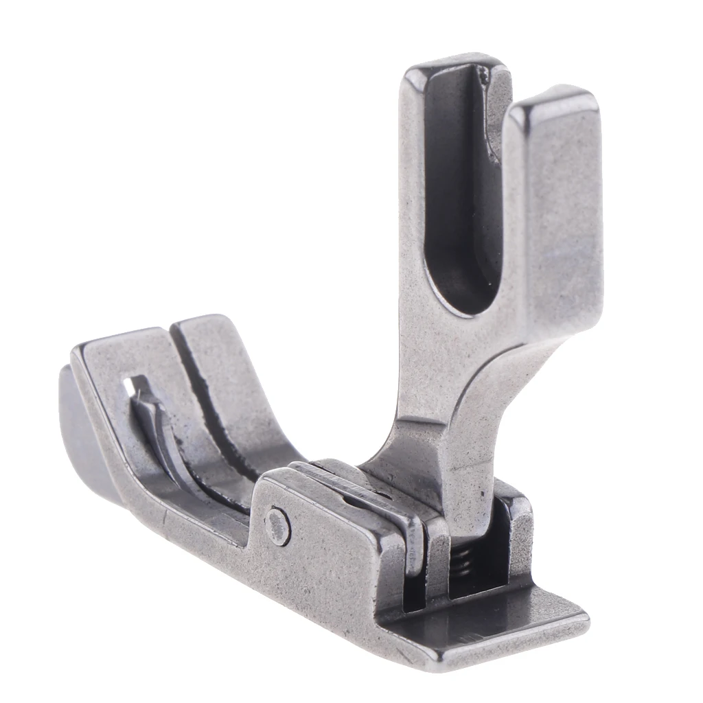Silver Steel Industrial Sewing Machine Feet Hinged Presser Foot Sp-18 with Right Guide  Size 1/32 1/16 1/8 5/32 3/16 1/4
