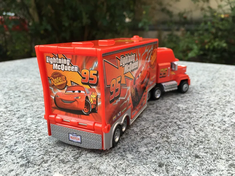 Tomy Tomica disney Pixar тачки Mack грузовик с прицепом металлическая литая Игрушечная машина новая посылка