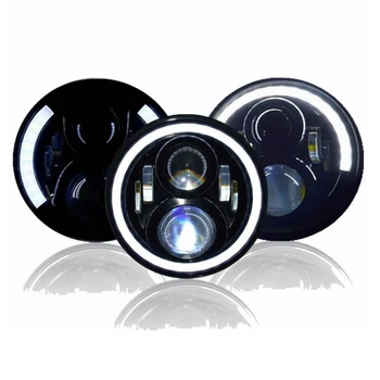 

7" LED Headlight for HD FLSTC Ultra Classic Road King Yamaha Road Star V Star 650 1100 Deluxe Indian Scout Chief Vegas 8-Ball