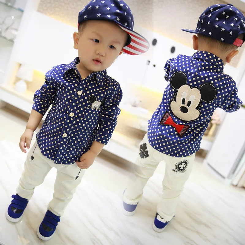 Free Shipping, NEW Children's wear boy clothing baby long sleeve polka