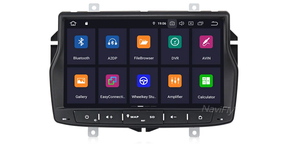 Flash Deal Navifly android 9.0 Car dvd multimedia player radio audio For Lada Vesta 2015-2018 with GPS Navigation IPS DSP SWC WIFI USB SD 18
