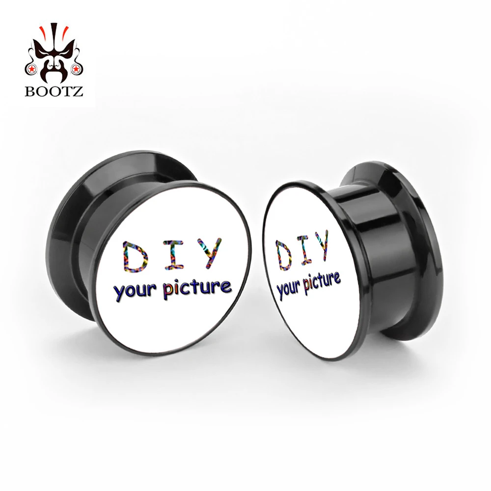 Kubooz Acrylic Custom Ear Plugs Tunnels Piercing Body Jewelry Ear