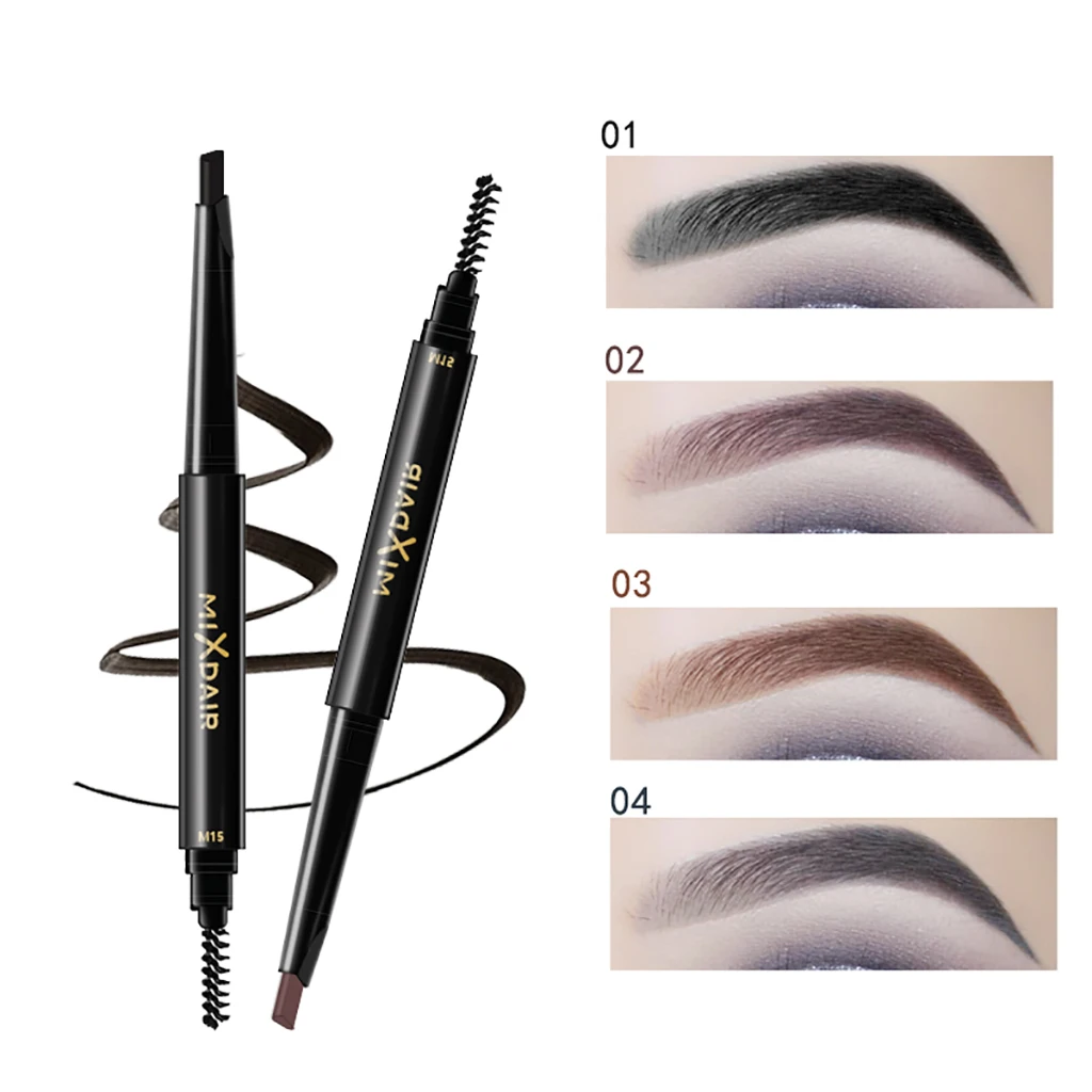

1Pc Double Head Eyebrow Eye Pencil Eyebrow Brush Tint Cosmetics Long Lasting Natural Painted Eyebrow Pencil Korean Makeup Pencil