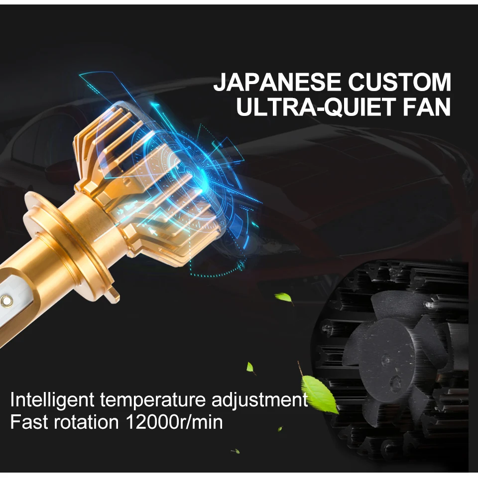 Aceersun LED Mini Canbus H4 H7 Car LED Headlight Kit 72W 10000LMSet H1 H11 9005 HB3 9006 HB4 9012 6500K Bulbs Car Accessories (7)