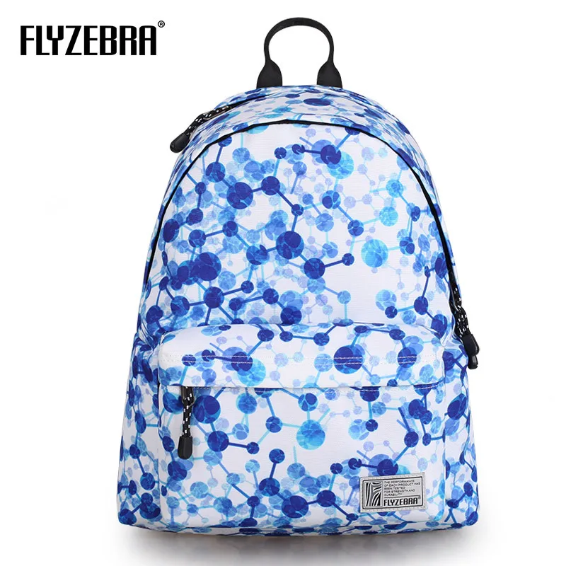 

Recreational Fashion Male Backpack Girls Schoolbag Preppy Style Campus Backpack Large Capacity Geometric Printed Computer Bag
