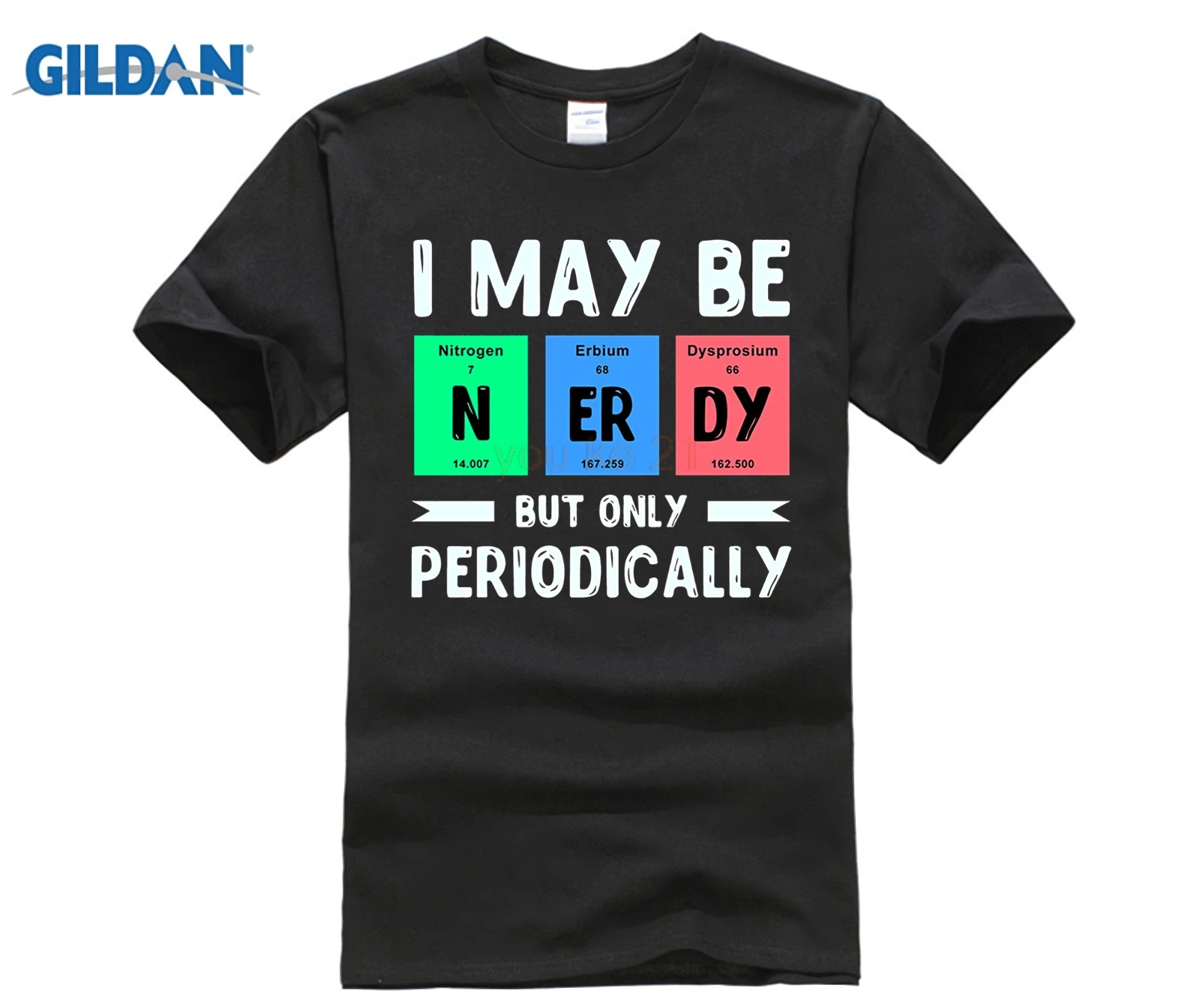 Футболка GILDAN Nerdy Periodic Table Of Elements | Мужская одежда