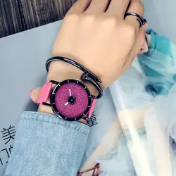 2018 Новые популярные модные звездное небо женские часы Роскошные Кварцевые Кожаный ремешок colock смотреть A9 женские наручные часы reloj mujer