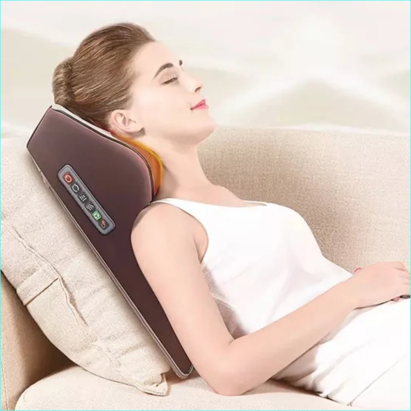 Массажная подушка cervical massage Pillow. Массажная подушка для шеи как пользоваться.